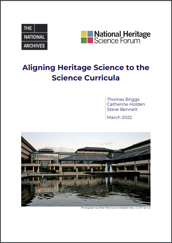 Aligning Heritage Science to the Science Curricula: Front cover